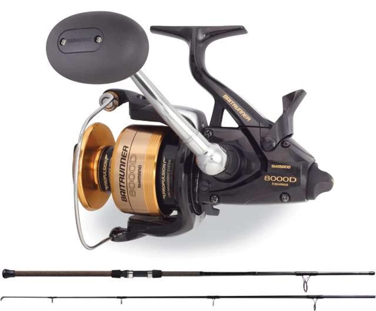 Shimano Baitrunner BTR8000D Beach Runner BR1230S90CT Surf Spin Combo 4 Shimano Baitrunner BTR8000D Beach Runner BR1230S90CT Surf Spin Combo - Image 2